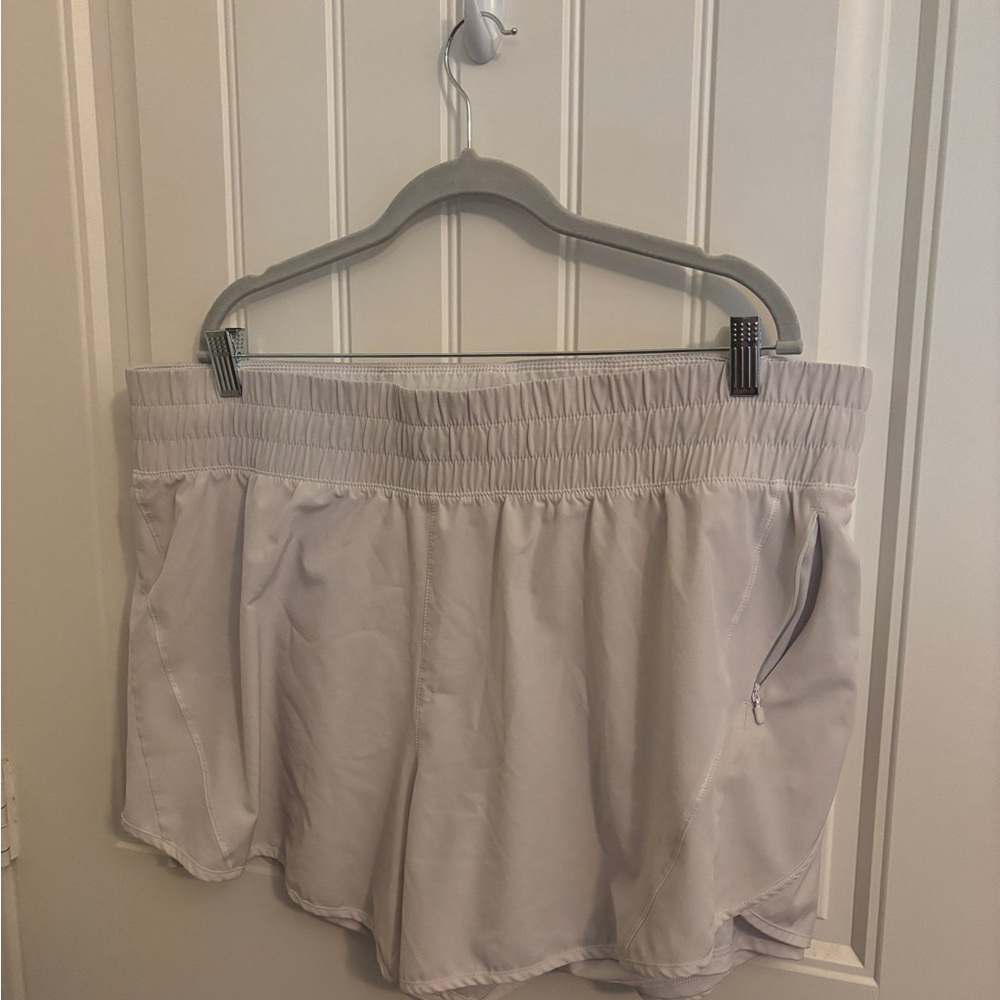 Avia White Athletic Shorts Lightweight Moisture-Wicking